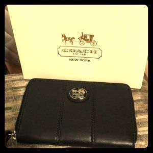 Coach Black Wristlet Wallet